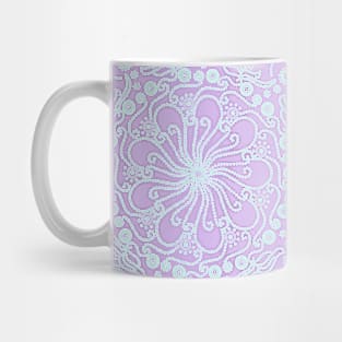 Sea green dot mandala Mug